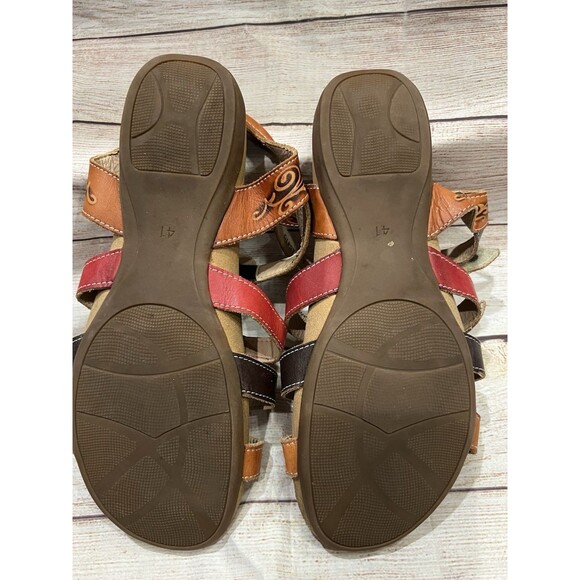 Spring Step L'Artiste Jerlene Leather Gladiator Sandals Women Size 41/US 9.5/10 - Picture 5 of 6